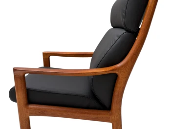 Mid-Century Modern Chairs and Hocker by Johannes Andersen for Silkeborg, 1960s